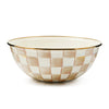 Mackenzie-Childs Mocha Check Medium Everyday Bowl