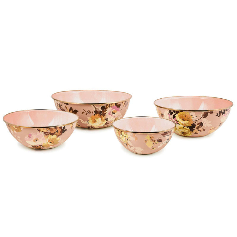 Mackenzie-Childs Wild Rose Mauve Large Everyday Bowl