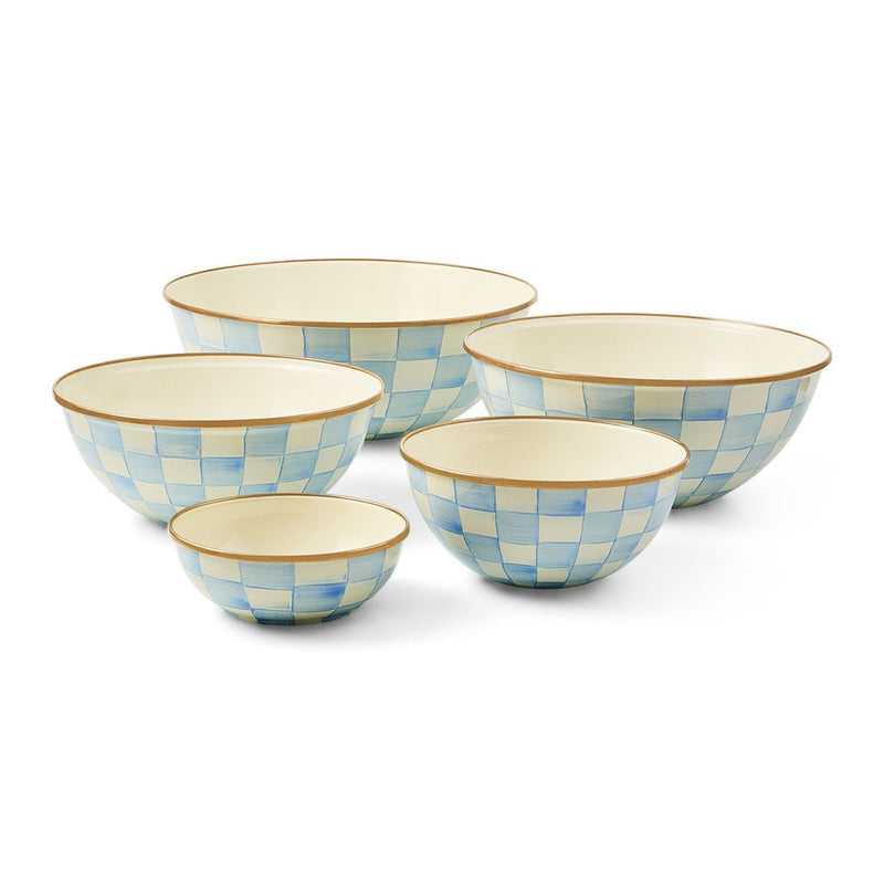 Mackenzie-Childs Sky Check Extra Large Everyday Bowl