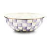 Mackenzie Childs Violet Check Extra Large Everyday Bowl
