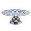 Mackenzie-Childs Royal Check Large Pedestal Platter