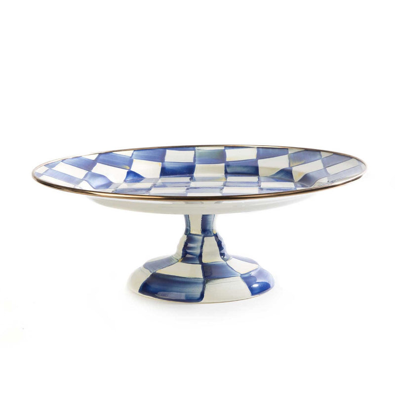 Mackenzie-Childs Royal Check Pedestal Platter, Small