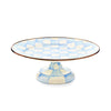 Mackenzie-Childs Sky Check Small Pedestal Platter