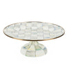 Mackenzie-Childs Sterling Check Enamel Pedestal Platter, Small