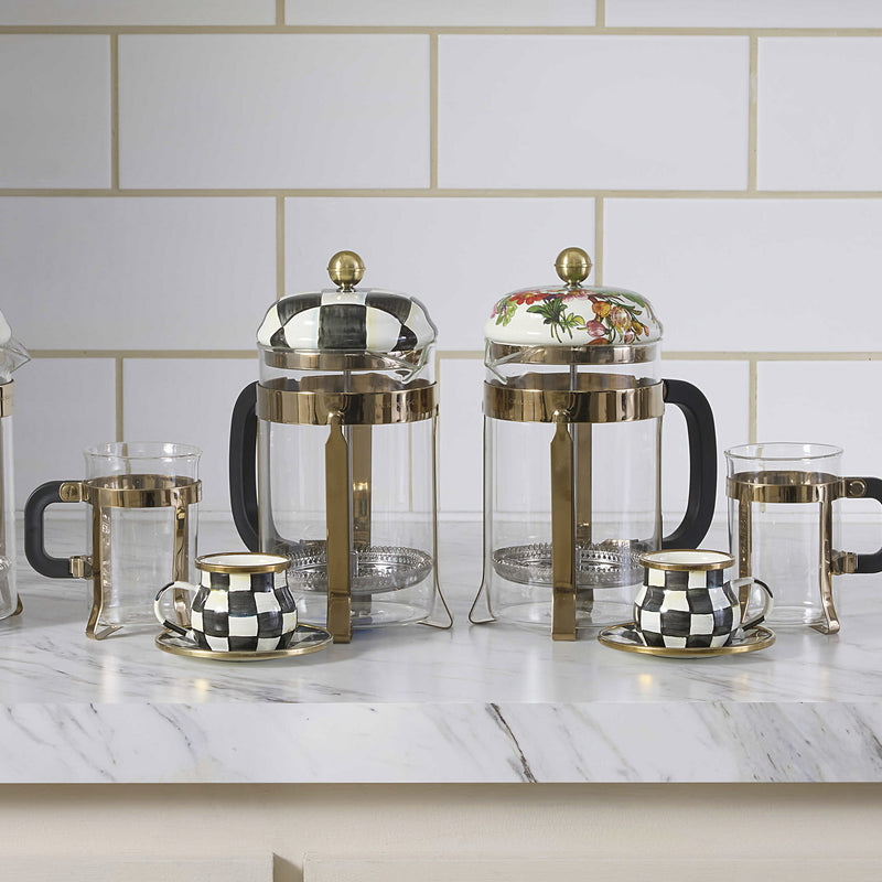 Mackenzie-Childs Courtly Check French Press