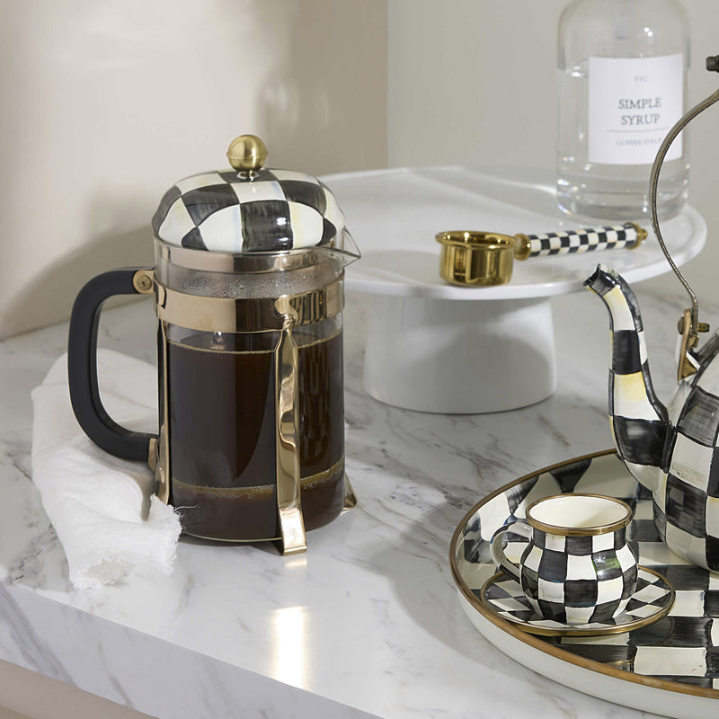 Mackenzie-Childs Courtly Check French Press