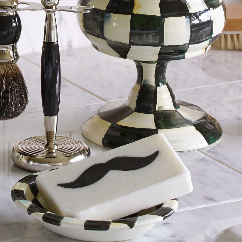 Mackenzie-Childs Courtly Check Enamel Soap Dish
