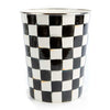 Mackenzie-Childs Courtly Check Enamel Waste Bin