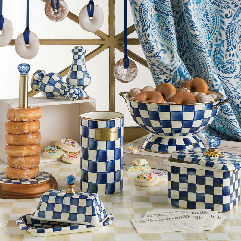 Mackenzie-Childs Royal Check Utensil Holder #3