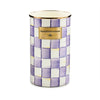 Mackenzie Childs Violet Check Utensil Holder