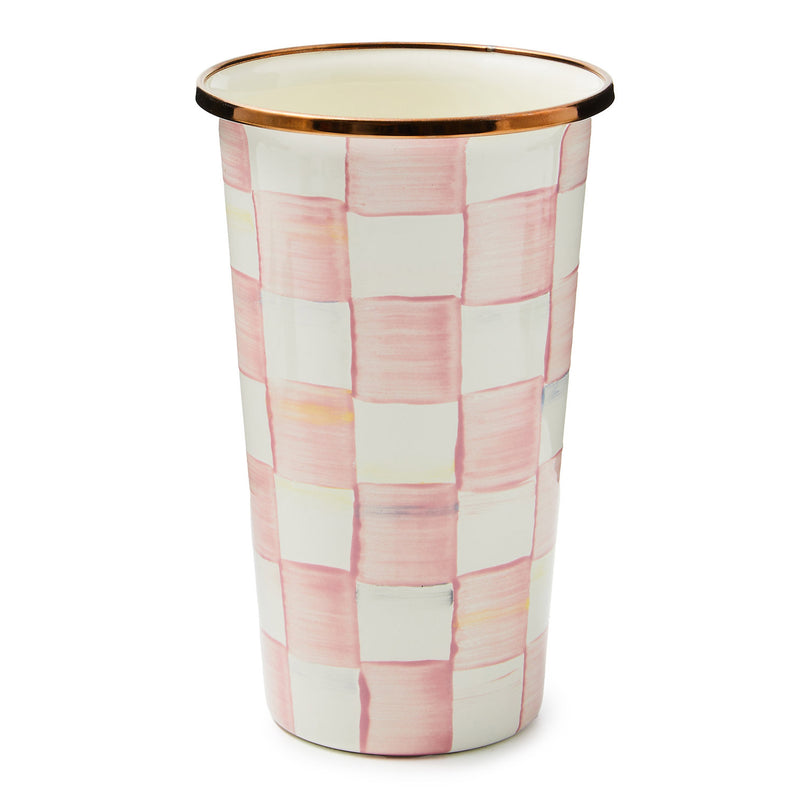Mackenzie-Childs Rosy Check 20 Ounce Tumbler