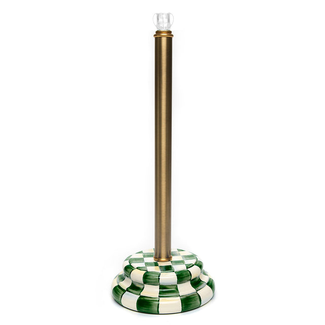 Mackenzie-Childs Emerald Check Toilet Tissue Storage
