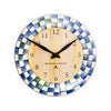 Mackenzie-Childs Royal Check Enamel Clock