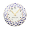 Mackenzie Childs Violet Check Clock