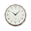 Mackenzie Childs Violet Check School Wall Clock
