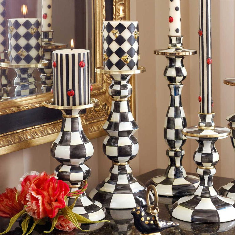 Mackenzie-Childs Courtly Check Candle Stick