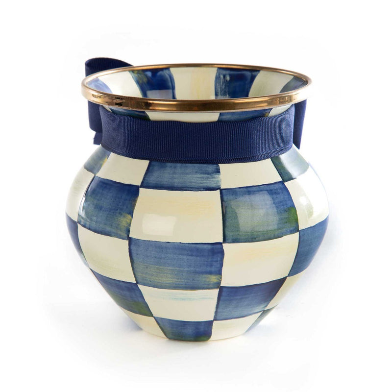 Mackenzie-Childs Royal Check Enamel Vase #2
