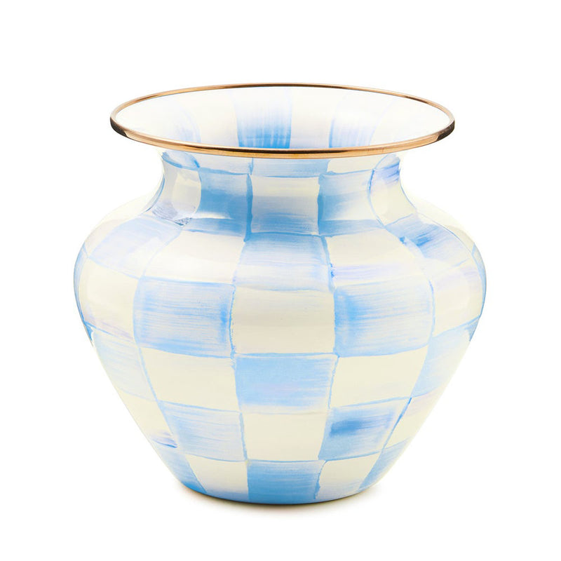 Mackenzie-Childs Sky Check Large Vase