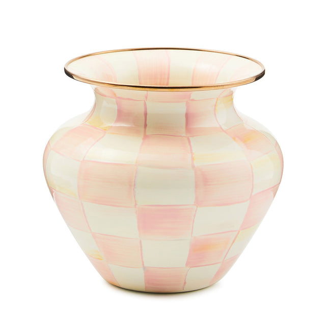 Mackenzie-Childs Rosy Check Large Vase