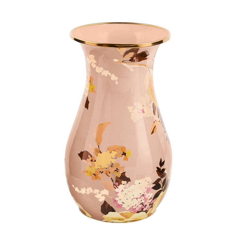 Mackenzie-Childs Wild Rose Mauve Tall Vase
