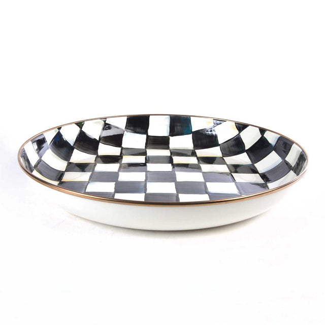 Mackenzie-Childs Courtly Check Enamel Abundant Bowl