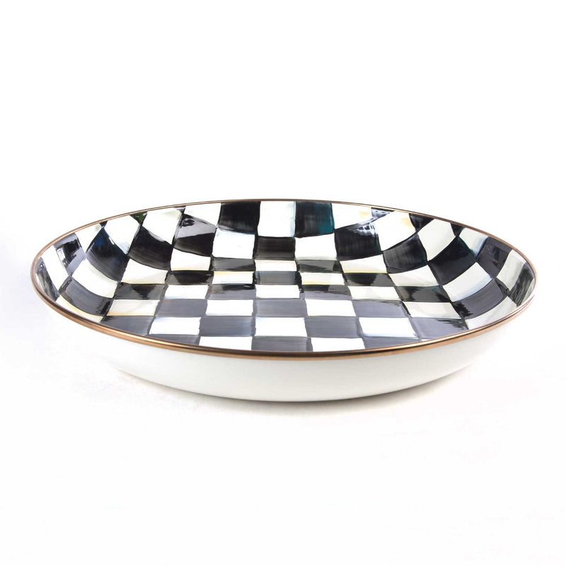 Mackenzie-Childs Courtly Check Enamel Abundant Bowl