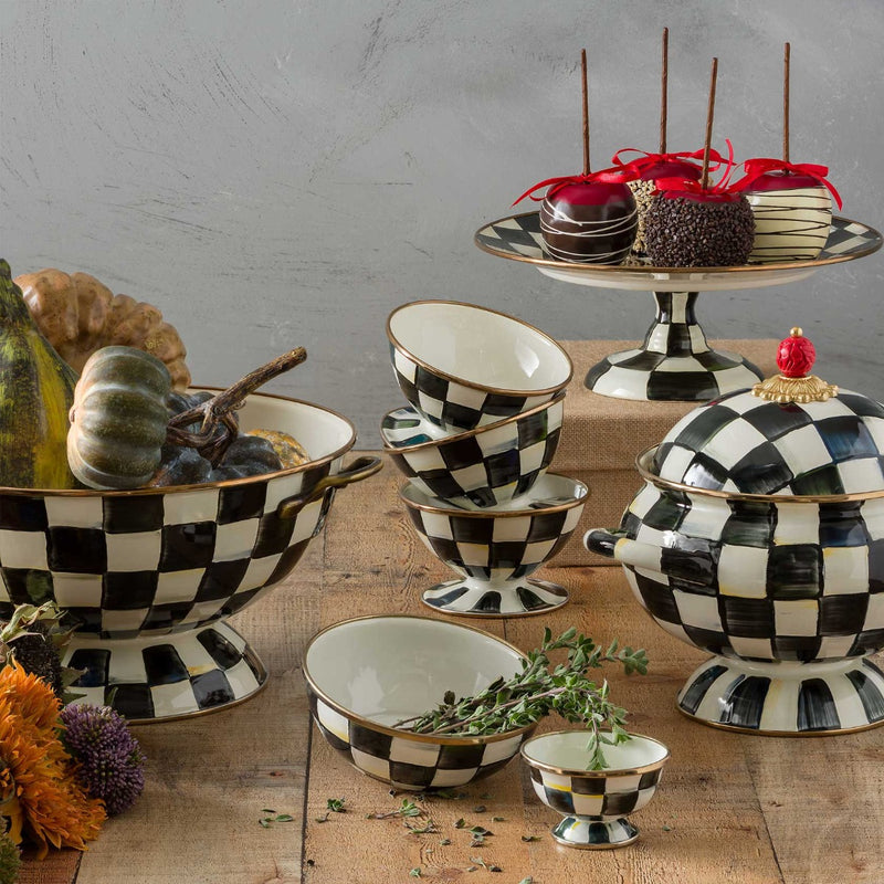 Mackenzie-Childs Courtly Check Enamel Tureen #3