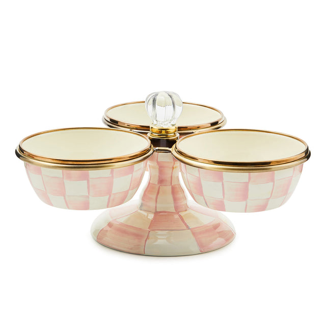 Mackenzie-Childs Rosy Check Triplicity
