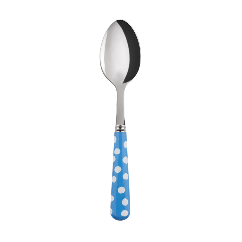 Sabre White Dots Light Blue 19cm Dessert Spoon