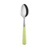 Sabre Gingham Lime 19cm Dessert Spoon