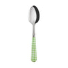 Sabre Gingham Garden Green 19cm Dessert Spoon