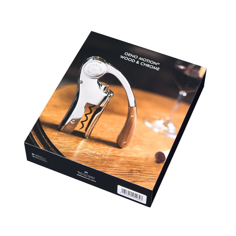 L'Atelier du Vin, Oeno Motion, Corkscrew Gift Box, Chrome & Wood