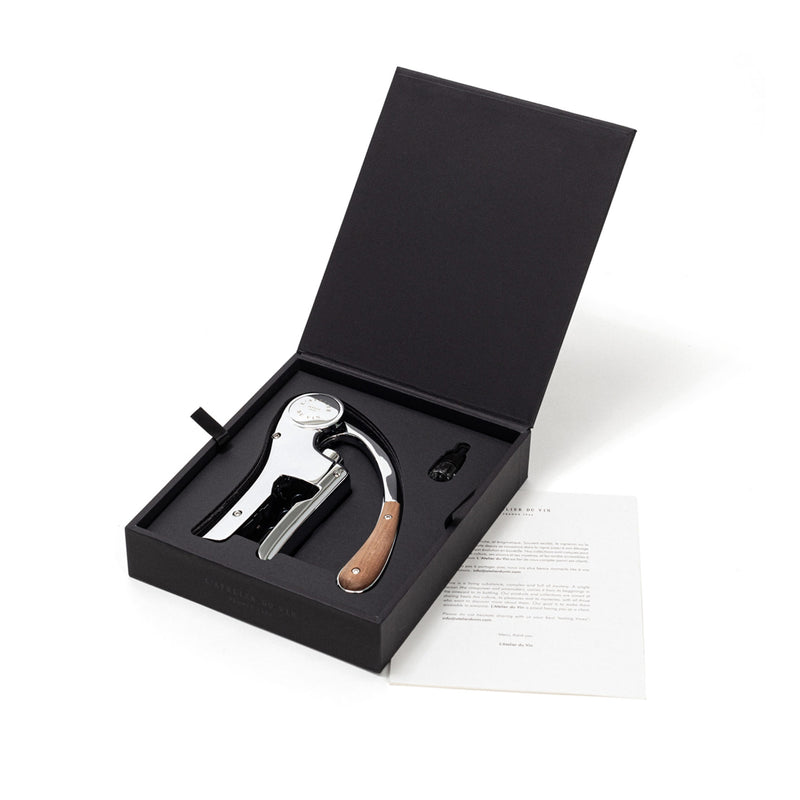 L'Atelier du Vin, Oeno Motion, Corkscrew Gift Box, Chrome & Wood