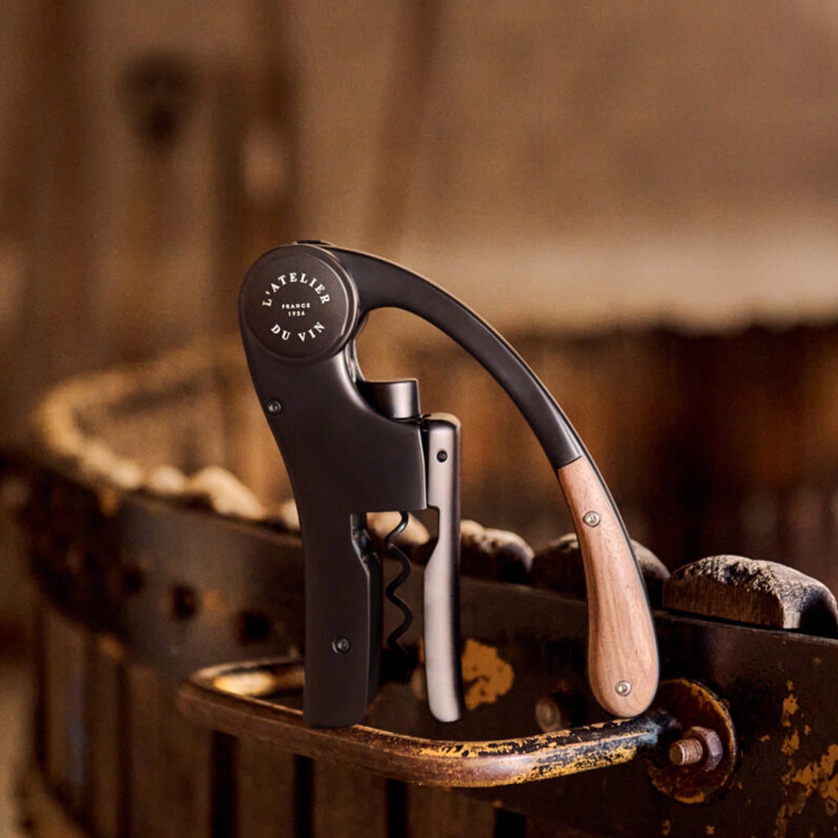 Oeno Box コルクスクリュー L'Atelier du Vin, Oeno Motion, Corkscrew Gift Box, Black & Wood