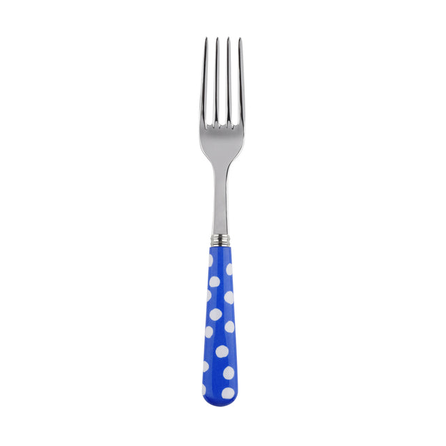 Sabre White Dots Lapis Blue 19cm Salad Fork