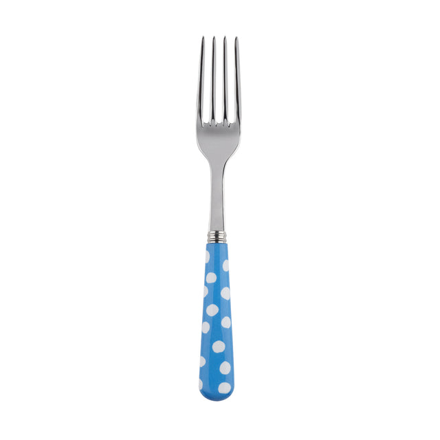 Sabre White Dots Light Blue 19cm Salad Fork