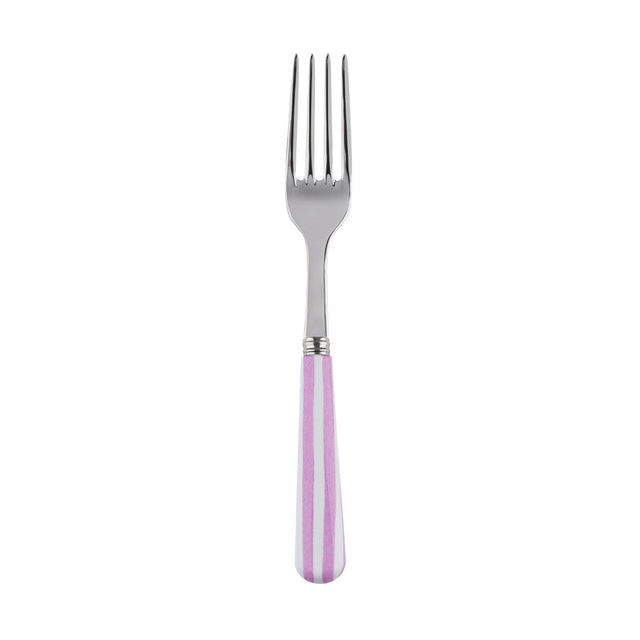 Sabre White Stripe Pink 19cm Salad Fork
