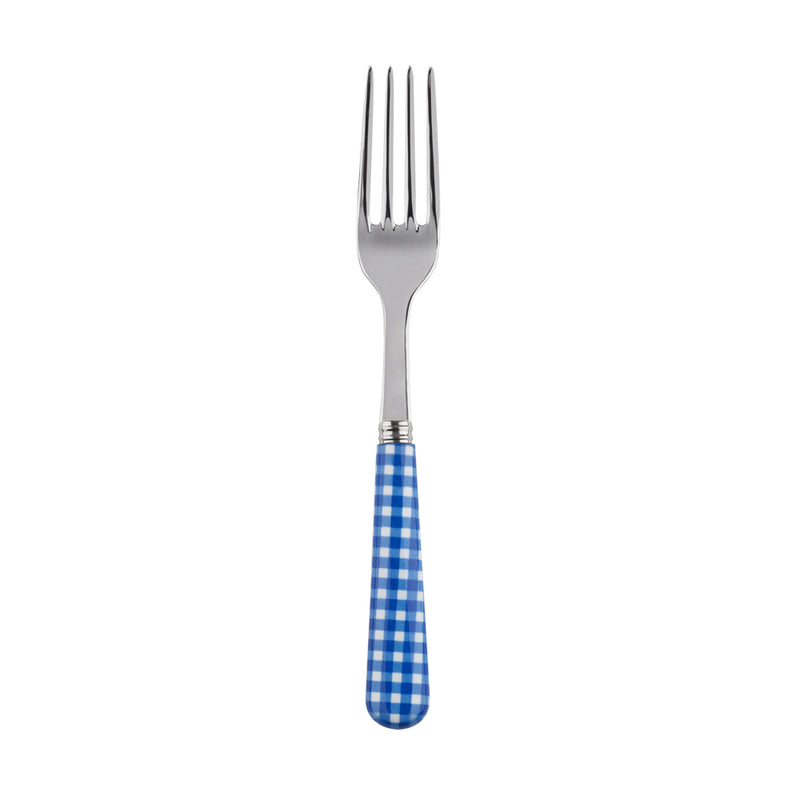 Sabre Gingham Lapis Blue 19cm Salad Fork