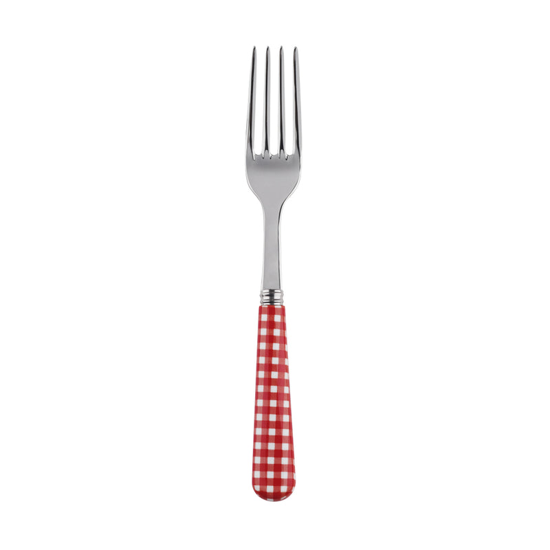 Sabre Gingham Red 19cm Salad Fork