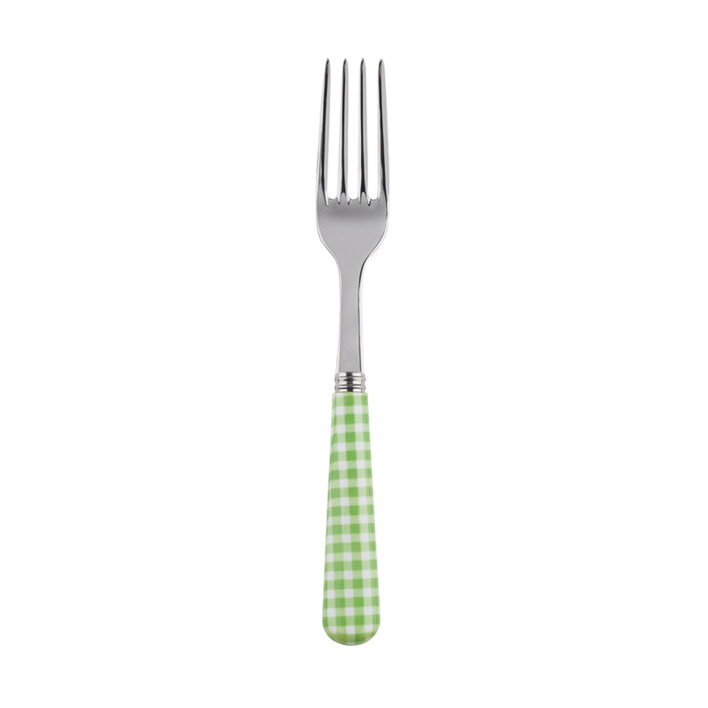Sabre Gingham Garden Green 19cm Salad Fork