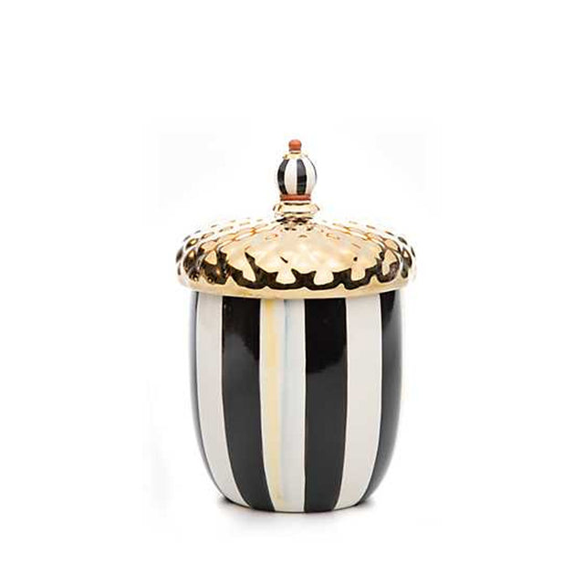 Mackenzie-Childs Courtly Check Acorn Medium Canister (Ex-Display)
