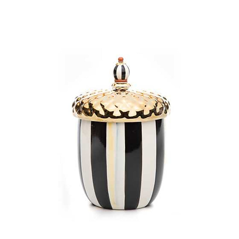 Mackenzie-Childs Courtly Check Acorn Medium Canister (Ex-Display)
