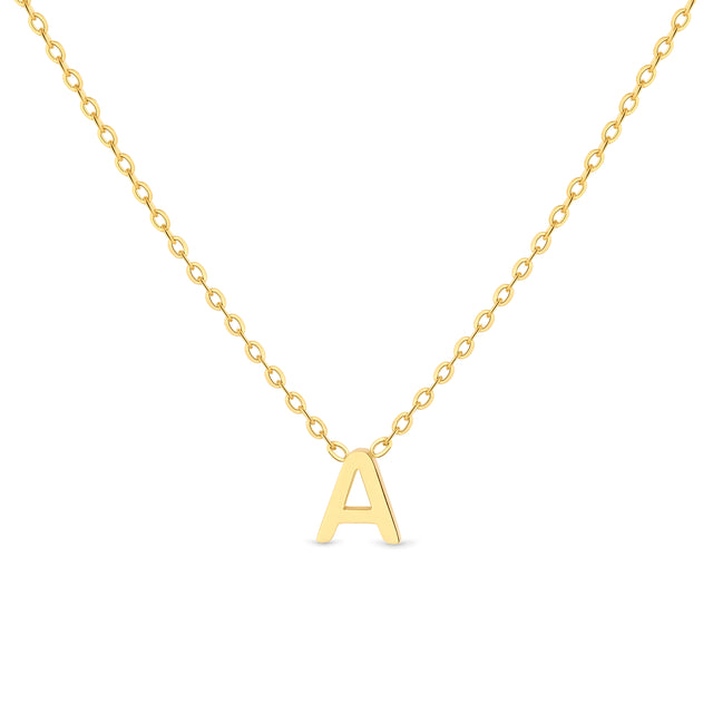 Amori Anne Mini initial pendant Gold - A