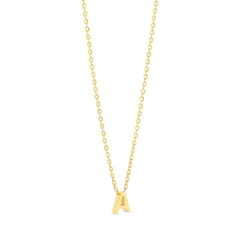 Amori Anne Mini initial pendant Gold - A