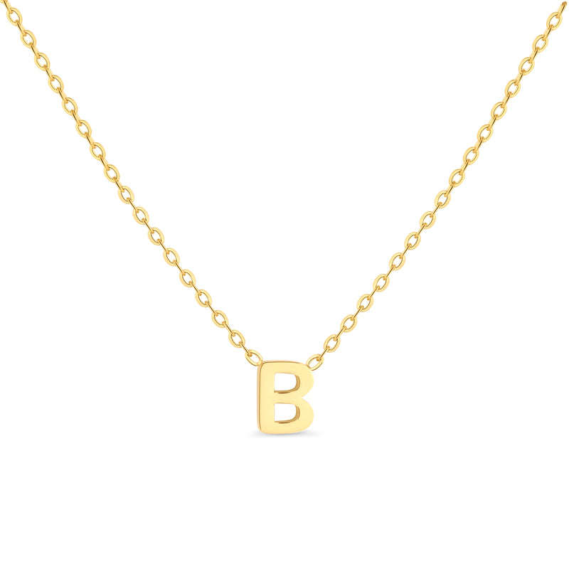 Amori Anne Mini initial pendant Gold - B