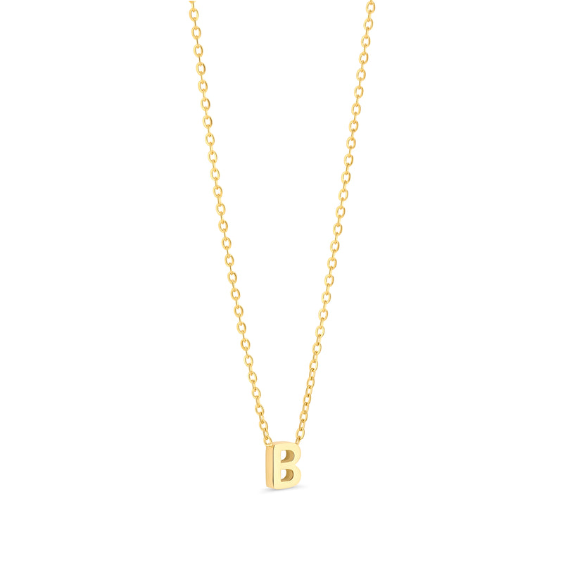 Amori Anne Mini initial pendant Gold - B