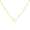 Amori Anne Mini initial pendant Gold - C