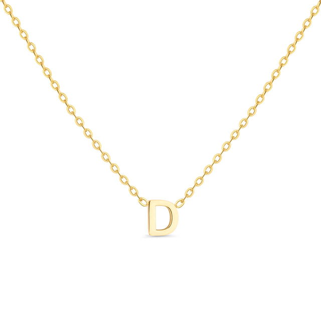 Amori Anne Mini initial pendant Gold - D