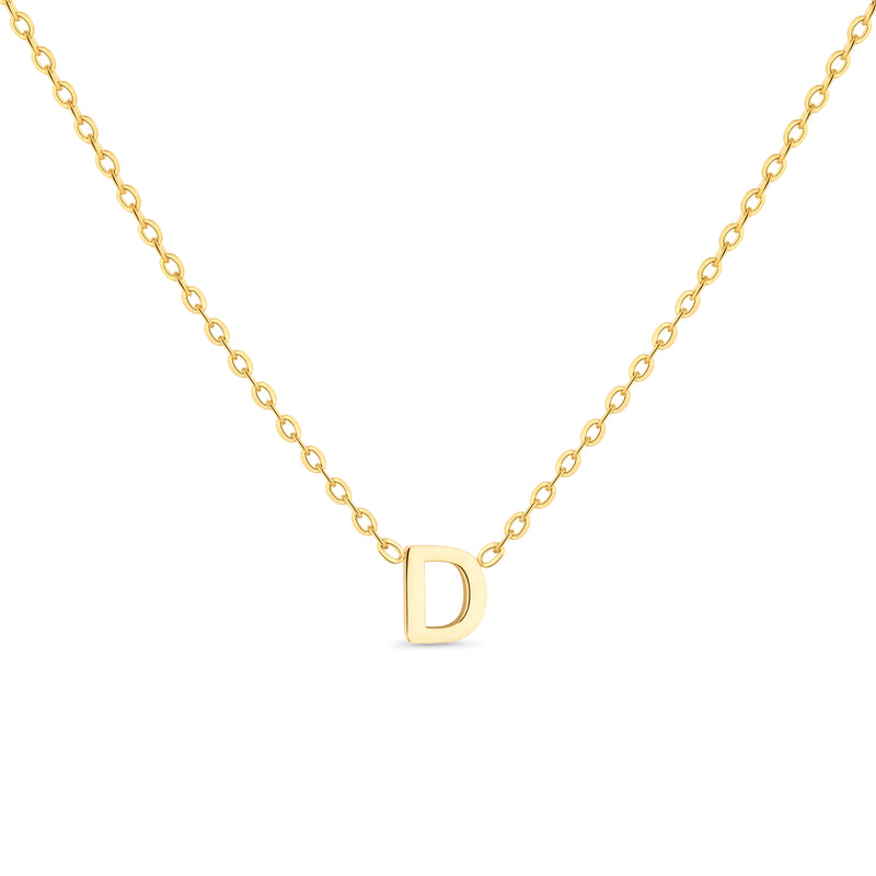 Amori Anne Mini initial pendant Gold - D