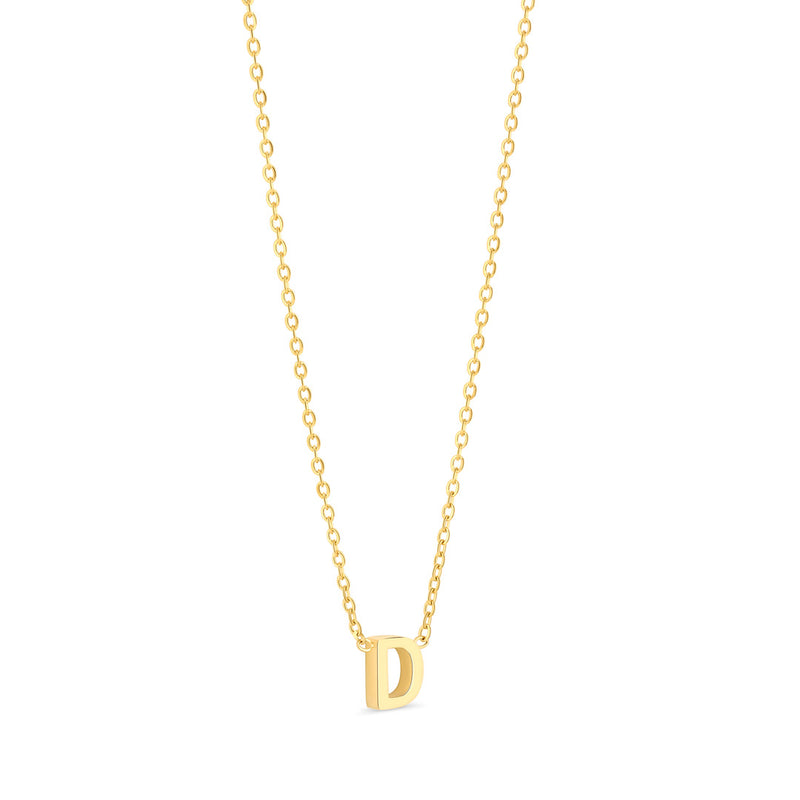 Amori Anne Mini initial pendant Gold - D